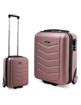 Mała walizka podróżna kabinowa podręczna 40x30x20 RGL 520 S rose red