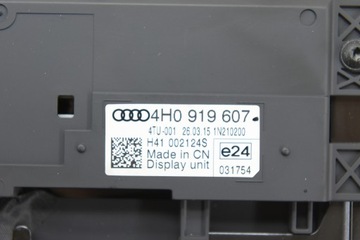 AUDI A8 D4 S8 MONITOR WYŚWIETLACZ TYLNY LCD +KABEL