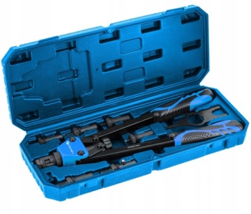 Заклепочный станок Hogert M3-M10 + набор гаек-заклепок 150шт M3-M10