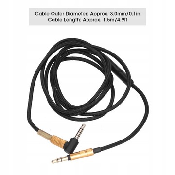 Kabel audio do słuchawek z regulacją głośności i