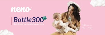 NENO БУТЫЛОЧКА 300 МЛ АНТИКОЛИКОВАЯ БУТЫЛОЧКА ДЛЯ КОРМЛЕНИЯ И НАУЧЕНИЯ ПИТЬ ВЕСЫ 6М+