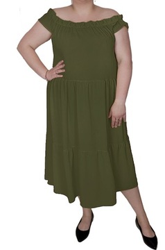 Sukienka MAJA 46/48 khaki 3xl 4xl