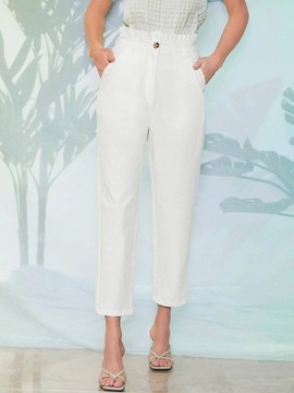 A169 Białe Spodnie Casual SHEIN 40/42