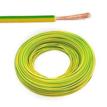 Кабель монтажный многожильный LGY 1×1 450/750В /1м/желто-зеленый