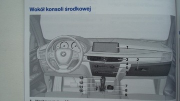 BMW X6 F16 Руководство пользователя на польском языке BMW X6 F16 2014-2019 +navi +сокращенное