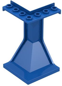 Lego Panel 2467 4 x 4 x 6 Corner niebieski