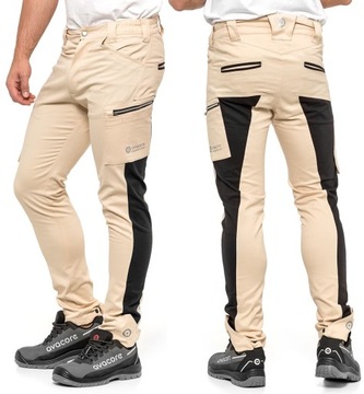 SPODNIE ROBOCZE TUBBOS SLIM STRETCH R 60 ELASTYCZNE DOPASOWANE WYGODNE