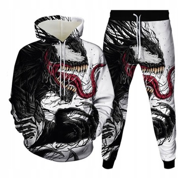 komplet BLUZA movie 3D Digital print Venom spodn