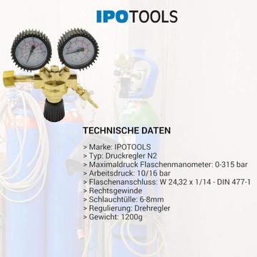 Reduktor ciśnienia regulator Ipotools