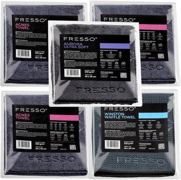 Fresso ZESTAW - 3x Agnes Towel + Aurora + Winston