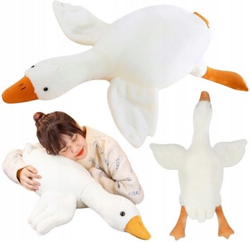 GĘŚ DUŻA MASKOTKA PIPA PLUSZAK ZAGŁÓWEK 90cm XXL