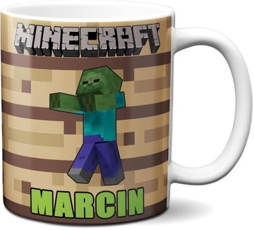KUBEK MINECRAFT DLA DZIECKA PREZENT UPOMINEK+IMIĘ