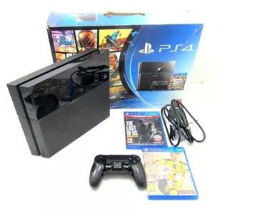 KONSOLA PS4 CUH-116A 500GB KOMPLET + 2 GRY + 1 PAD