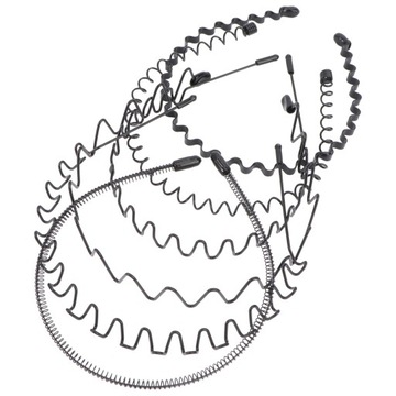6 мужских противоскользящих металлических лент для волос