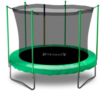 MAŁA TRAMPOLINA OGRODOWA DLA DZIECI F-STAR 183CM 6FT GREEN SIATKA WEWNĘTRZN