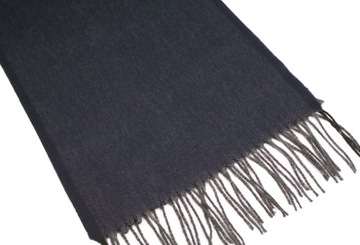 Мягкий шарф V.Fraas из кашеевой норки темно-синего цвета