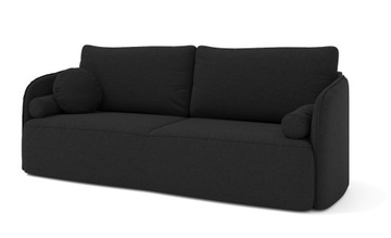 Kanapa rozkładana sofa VICTORIA 195 cm 3DL Aragon 99 czarna