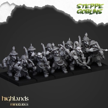 Steppe Goblin with bows x5 Highlands Miniatures