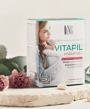 Witaminy Tabletki na włosy dla kobiet karmiących - Vitapil mama 60 kapsułek