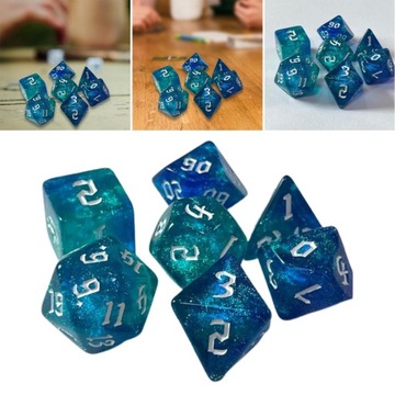 7 шт. многогранные игральные кости развлекательная игрушка D D20 для M