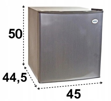 SIGMA BC45 Маленький холодильник серебристый 50см 43л
