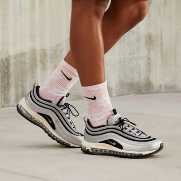 R.40 Buty NIKE AIR MAX 97 sportowe wygodne młodzieżowe srebrne czarne