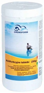 1kg TABLETKI MULTIFUNKCYJNE 6w1 200g CHLOR BASEN