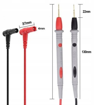 ТЕСТОВЫЙ КАБЕЛЬ PM16 1000В 20А ТОНКИЕ ЗОНДЫ ДЛЯ ЭЛЕКТРОНИКИ HQ