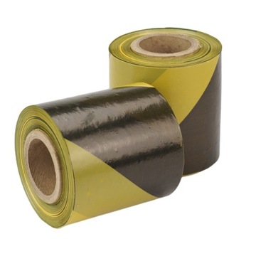 TAŚMA OSTRZEGAWCZA ŻÓŁTO CZARNA 100m