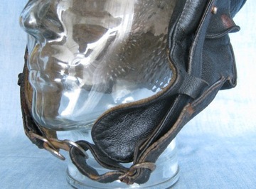 POLSKI KASK MOTOCYKLOWY ORZESZEK WSK WFM SHL JUNAK - ORYGINAŁ PRL Roz.58-59