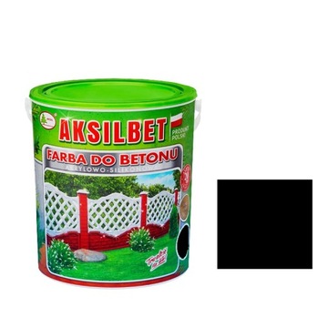 FARBA AKSILBET DO BETONU OGRODZEŃ 1L CZARNY