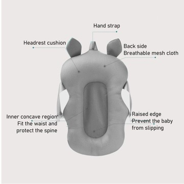 Bathtub liner baby bath pillow