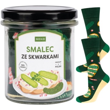 ŚMIESZNE SKARPETY MĘSKIE BAWEŁNIANE SOXO PREZENT DLA FACETA DZIADKA TATY