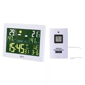 Stacja METEO pogodowa EMOS E5062 zegar DCF LED