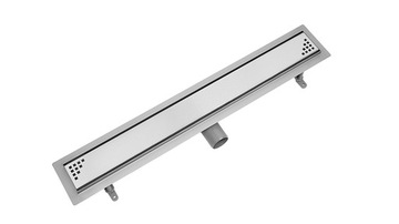 Odpływ liniowy klasyczny VOGI Quadro 70 cm NISKI SYFON fi 50 stal