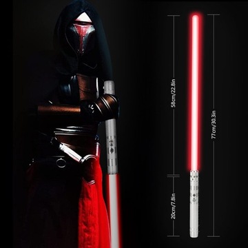 СВЕТОВОЙ МАС ЗВЕЗДНЫХ ВОЙН СВЕТОВОЙ СВЕТОДИОДНЫЙ СВЕТ ЗВУК 14 RGB 77см