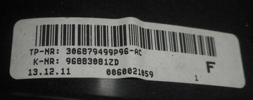 CITROEN DS3 10- VOLANT KŮŽE 96883081ZD