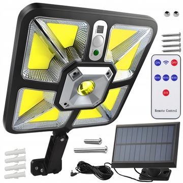 Lampa uliczna 600 W 7600 lm zasilanie solarne