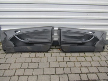 ( MERCEDES W203 КУПЕ ОБИВКА ДВЕРЕЙ L+R КОЖАНАЯ