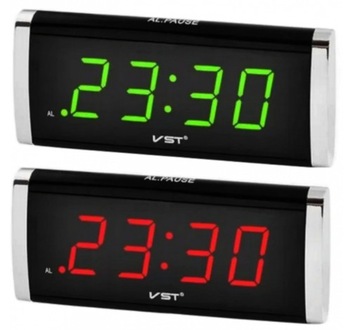 BUDZIK ZEGAR ELEKTRONICZNY SIECIOWY LED