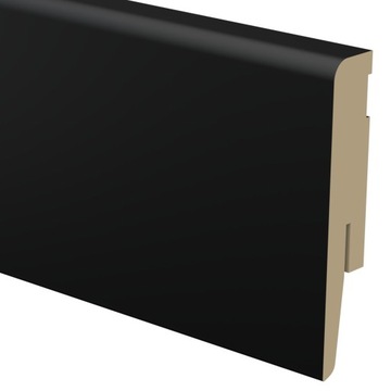 Listwa Przypodłogowa Czarna 8cm - 80mm MDF cokół