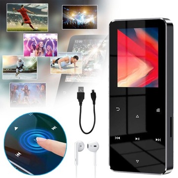 16GB ODTWARZACZ MP3 Z BLUETOOTH 5.0, ODTWARZACZ MP3 MP4 ODTWARZACZ MUZYKI