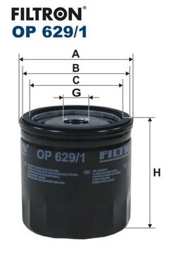 Filtron OP 629/1 = W 7008