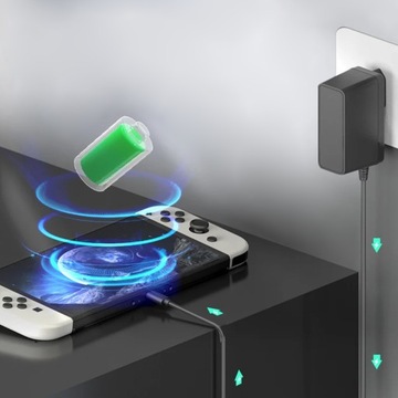 NINTENDO SWITCH OLED ŁADOWARKA AC/DC Adapter Przewód zasilający typu USB-C