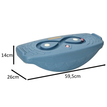 Балансировочная доска, качающаяся балка с лабиринтом для детей, темно-синий