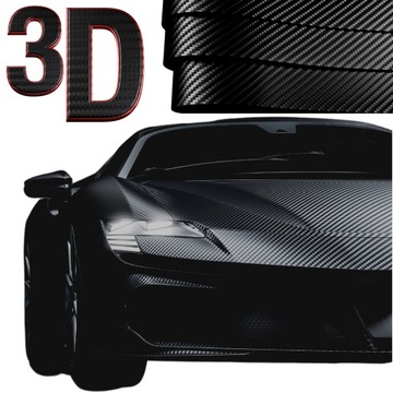 FOLIA CARBON 3D WZÓR KARBONOWA JAKOŚĆ 152cm METRY