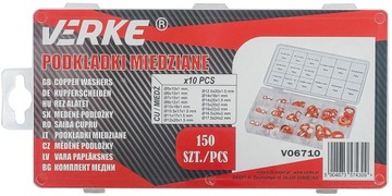 МЕДНЫЕ ШАЙБЫ НАБОР МЕДНЫХ ШАЙБ MIX M5-M20 МЕДНЫЕ УПЛОТНЕНИЯ