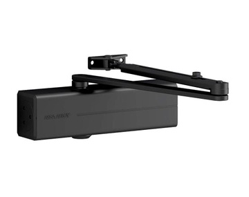 Samozamykacz drzwi zewnętrznych ASSA ABLOY DC140 z ramieniem, czarny