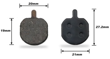 ПОЛУМЕТАЛЛИЧЕСКИЕ ЗАДНИЕ БЛОКИ HAYES SOLE MX2 MX3 MX4 MX5