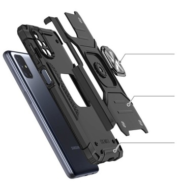 Бронированный гибридный чехол для Samsung Galaxy M51 + магнитный держатель